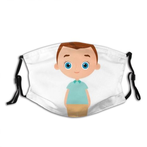 yanfind Isolated Smile Young Little Teenager Cute Kindergarten Preschool Colorful Kid Student Luck Dust Washable Reusable Filter and Reusable Mouth Warm Windproof Cotton Face