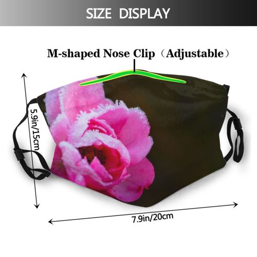 yanfind Winter Frozen Frost Spring Icey Autumn Sad Sorrow Frosty Sorry Plant Ice Dust Washable Reusable Filter and Reusable Mouth Warm Windproof Cotton Face