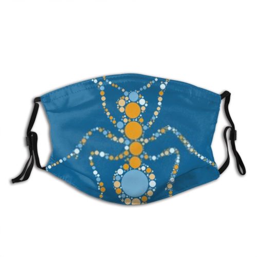 yanfind Isolated Cute Insect Design Art Ant Formica Rufa Cartoon Pest Silhouette Dust Washable Reusable Filter and Reusable Mouth Warm Windproof Cotton Face