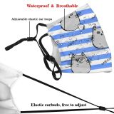 yanfind Bird Fashion Meow Cat Kitty Cute Seamless Strips Wildlife Kid Child Baby Dust Washable Reusable Filter and Reusable Mouth Warm Windproof Cotton Face