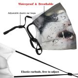 yanfind Exposed Whisker Fur Young Piebald Cat Kitty Shorthair Vet Open Hissing Grimace Dust Washable Reusable Filter and Reusable Mouth Warm Windproof Cotton Face