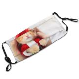 yanfind Belt Santa Fur Young Little Cat Kitty Christmas Cute Xmas Cozy Newborn Dust Washable Reusable Filter and Reusable Mouth Warm Windproof Cotton Face
