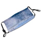 yanfind Dawn Ice Frost Landscape Frozen Tranquility Rural Tree Scene Japan Satoyama Snow Dust Washable Reusable Filter and Reusable Mouth Warm Windproof Cotton Face