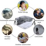 yanfind Winter Winter Atmospheric Geological Sky Ice Ice Snow Stream Freezing Snow Dust Washable Reusable Filter and Reusable Mouth Warm Windproof Cotton Face