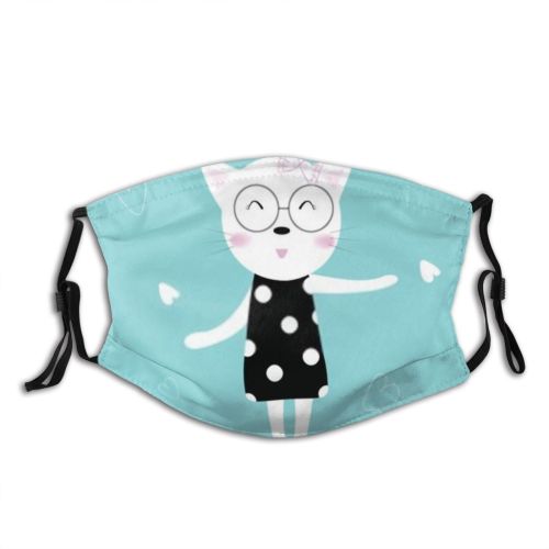 yanfind Isolated Striped Cat Game Cute Kitty Rainy Coffee Doodle Fat Umbrella Design Dust Washable Reusable Filter and Reusable Mouth Warm Windproof Cotton Face