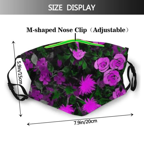yanfind Abstract Garden Elegant Decor Fashion Little Cute Seamless Feminine Summer Vintage Ornament   Dust Washable Reusable Filter and Reusable Mouth Warm Windproof Cotton Face