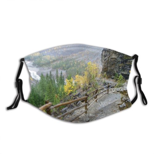 yanfind Hiking Plant Cliff National Camping Trail River Leaf Wilderness Rock Tree Watercourse Dust Washable Reusable Filter and Reusable Mouth Warm Windproof Cotton Face