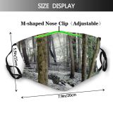 yanfind Winter Old Natural Growth Wilderness Spruce Forest Hardwood Northern Tree Forest Forests Dust Washable Reusable Filter and Reusable Mouth Warm Windproof Cotton Face