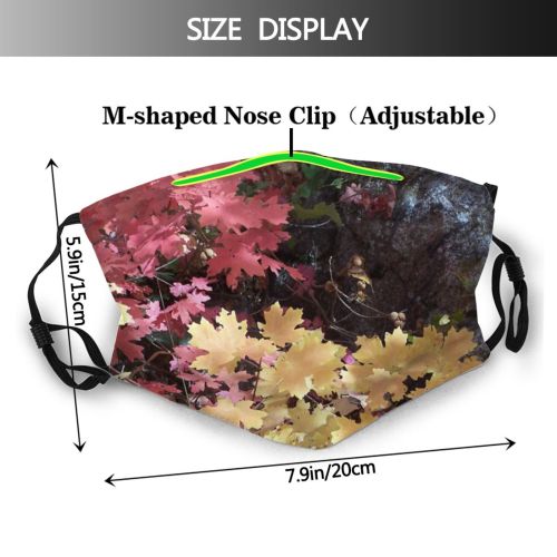 yanfind Flowering Leaves Deciduous Gum Leaf Trees Plant Flower Maple Tree Sweet Plant Dust Washable Reusable Filter and Reusable Mouth Warm Windproof Cotton Face