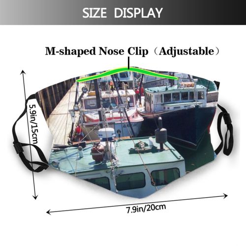 yanfind Marina Watercraft Harbor Ocean Transportation Boats Yacht Vehicle Boating Shipping Vessel Boat Dust Washable Reusable Filter and Reusable Mouth Warm Windproof Cotton Face
