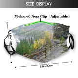 yanfind Hiking Plant Cliff National Camping Trail River Leaf Wilderness Rock Tree Watercourse Dust Washable Reusable Filter and Reusable Mouth Warm Windproof Cotton Face