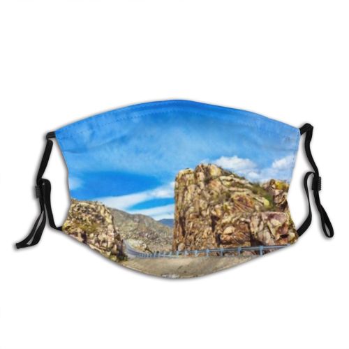 yanfind Boma Steppe Semi Rock Mountains Trip Road Car Areas R Seasons District Dust Washable Reusable Filter and Reusable Mouth Warm Windproof Cotton Face