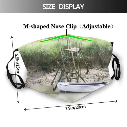yanfind Motor Resources Dinghy Marine Quayside Vehicle Vessel Moored Aquatic Secured Seafaring Boat Dust Washable Reusable Filter and Reusable Mouth Warm Windproof Cotton Face