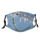 yanfind Winter Frozen Liquid Sparkles Sky Winter Sun Arch Sky Sunlight Ice Light Dust Washable Reusable Filter and Reusable Mouth Warm Windproof Cotton Face
