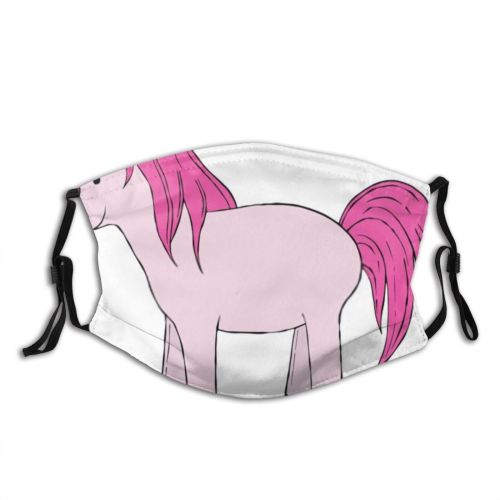 yanfind Isolated Rainbow Lovely Pony Fashion Kawaii Mane Cute Fantasy Colorful Child Magic Dust Washable Reusable Filter and Reusable Mouth Warm Windproof Cotton Face