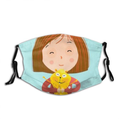 yanfind Friends Hamster Isolated Childish Teenager Cute Smiling Colorful Kid Simple Cavy Friend Dust Washable Reusable Filter and Reusable Mouth Warm Windproof Cotton Face