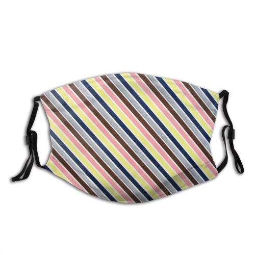 yanfind Texture Macro Textures Diagonal Stripes Dust Washable Reusable Filter and Reusable Mouth Warm Windproof Cotton Face
