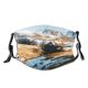 yanfind Ice Glacier Daylight Frosty Mountain Daytime Frozen Altitude High Mountains Peak Winter Dust Washable Reusable Filter and Reusable Mouth Warm Windproof Cotton Face