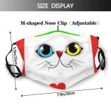 yanfind Canvas Fashion Little Cat Meow Comic Cute Flowers Posing Baby Charming Beautiful Dust Washable Reusable Filter and Reusable Mouth Warm Windproof Cotton Face