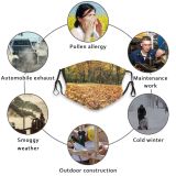 yanfind Temperate Natural Autumn Landscape Broadleaf Leaf Forest Leaf Tree Forest Autumn Park Dust Washable Reusable Filter and Reusable Mouth Warm Windproof Cotton Face
