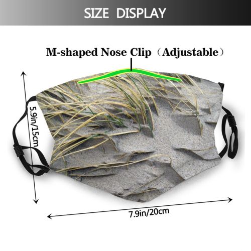 yanfind Gras Structure Grass Phaser Plant Family Coast Beach Wave Grass Rock Denmark Dust Washable Reusable Filter and Reusable Mouth Warm Windproof Cotton Face