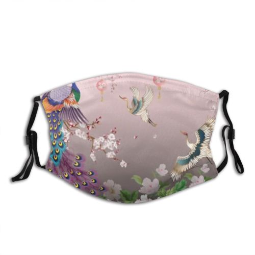 yanfind  Spring Flower Fashion Vintage  Flora Romantic Watercolor Plant Retro Tropical Dust Washable Reusable Filter and Reusable Mouth Warm Windproof Cotton Face