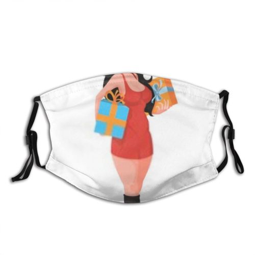 yanfind Attractive Young Worries Cute Sexy Present Dress Cheerful Doodle Female Beautiful Pretty Dust Washable Reusable Filter and Reusable Mouth Warm Windproof Cotton Face