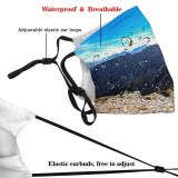 yanfind Ice Glacier Daylight Hike Mountain Climb Altitude High Mountains Peak Valley Snow Dust Washable Reusable Filter and Reusable Mouth Warm Windproof Cotton Face