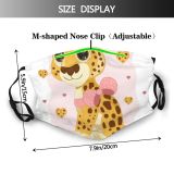 yanfind Isolated Smile Young Cat Cute Wildlife Baby Design Art Wild Happy Cartoon Dust Washable Reusable Filter and Reusable Mouth Warm Windproof Cotton Face