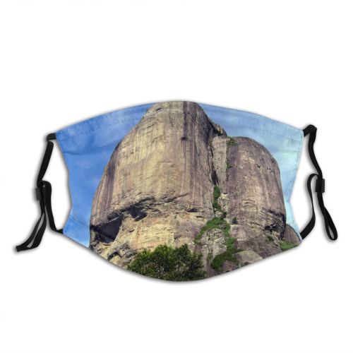 yanfind Janeiro Landscape Mountain Volcanic Natural Mountainous Rio Plug Geology Sky Batholith Rock Dust Washable Reusable Filter and Reusable Mouth Warm Windproof Cotton Face