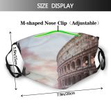 yanfind Idyllic Perspective Stadium Sunset Landmark Downtown Road Amphitheater Attraction Tourist Clouds Colosseum Dust Washable Reusable Filter and Reusable Mouth Warm Windproof Cotton Face