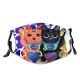 yanfind Isolated Prosperity Smile Asian Japanese Stylized Cat Kitty Cute Wealth Luck Maneki Dust Washable Reusable Filter and Reusable Mouth Warm Windproof Cotton Face