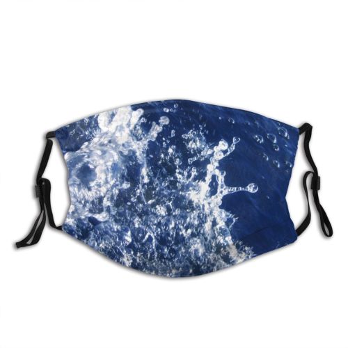 yanfind Drops Texture Wave Resources Sky Ocean Biology Electric Marine Sea Wave Wind Dust Washable Reusable Filter and Reusable Mouth Warm Windproof Cotton Face