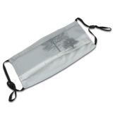 yanfind Fog Winter Mist Silence Tree Storm Blizzard Snow Tree Winter Atmospheric Freezing Dust Washable Reusable Filter and Reusable Mouth Warm Windproof Cotton Face