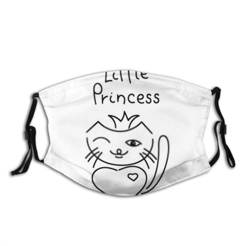 yanfind Isolated Smile Little Cat Cute Doodle Design Pretty Pet Cats Love Art Dust Washable Reusable Filter and Reusable Mouth Warm Windproof Cotton Face