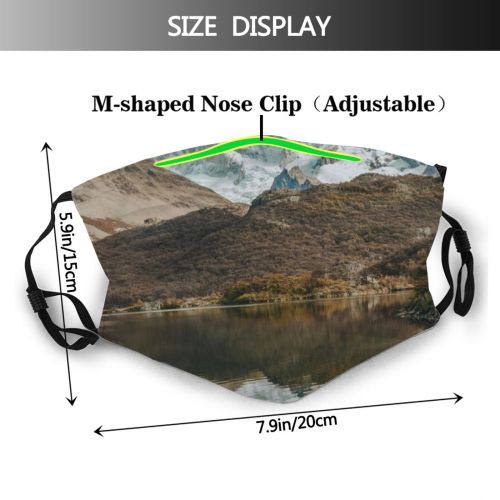 yanfind Idyllic El Lake Cruz Cloudscape Mountain Province Clouds Daytime Tranquil Scenery Capped Dust Washable Reusable Filter and Reusable Mouth Warm Windproof Cotton Face
