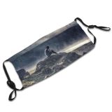yanfind Lake Daylight Sunset Hike Dawn Mossy Storm Mountain Rock Clouds Trees Outdoors Dust Washable Reusable Filter and Reusable Mouth Warm Windproof Cotton Face