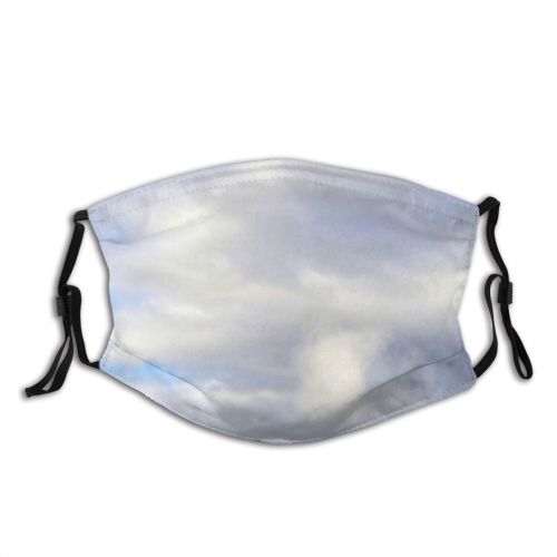 yanfind Winter Grassland Cloud Rural Somerset Landscape Highland Sky Tree Grass Natural Area Dust Washable Reusable Filter and Reusable Mouth Warm Windproof Cotton Face