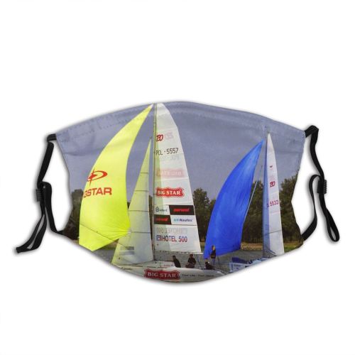 yanfind Yachting Vehicle Jachting Sport Match Sail Boat Sailing Recreation Racing Sailboat Sailing Dust Washable Reusable Filter and Reusable Mouth Warm Windproof Cotton Face