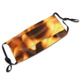 yanfind Flame Charcoal Fire Experiment Campfire Fashion Warm Flame Fire Bonfire Heat Hot Dust Washable Reusable Filter and Reusable Mouth Warm Windproof Cotton Face