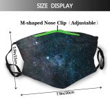 yanfind Canada Constellation Night Milky Galaxy Sky Ontario Astronomy Beauty Infinity Outdoors Way Dust Washable Reusable Filter and Reusable Mouth Warm Windproof Cotton Face