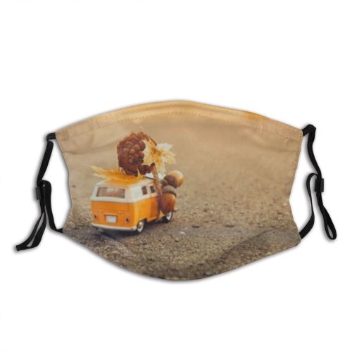 yanfind Bus Acorn Vacation Asphalt Machine Race Beautiful Child Season Street Trip Car Dust Washable Reusable Filter and Reusable Mouth Warm Windproof Cotton Face