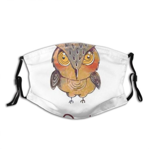 yanfind Isolated Bird Little Cute Mascot Colorful Kid Child Baby Design Owlet Eagle Dust Washable Reusable Filter and Reusable Mouth Warm Windproof Cotton Face