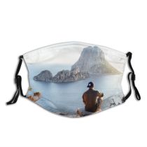 yanfind Idyllic Vacation Daylight Fashion Relaxation Recreation Leisure Mountain Rock Sea Beach Relax Dust Washable Reusable Filter and Reusable Mouth Warm Windproof Cotton Face