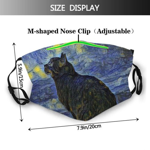 yanfind Abstract Canvas Shambala Network Contemporary Artwork Picture Cat Snow Networks Van Visual Dust Washable Reusable Filter and Reusable Mouth Warm Windproof Cotton Face