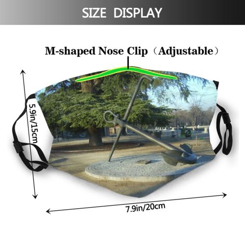 yanfind Earth Anchor Sea Trees Sculpture Sky Sky Tree Playground Plant Recreation Sundial Dust Washable Reusable Filter and Reusable Mouth Warm Windproof Cotton Face