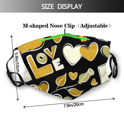 yanfind Abstract Decor Fashion Multicolored Cute Seamless Trendy Package Wedding Simple Envelope Ornament Dust Washable Reusable Filter and Reusable Mouth Warm Windproof Cotton Face