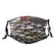 yanfind Pine Mushroom Agaricomycetes Forest Oregon Plant Organism Sugar Hen Wood Medicinal Trunk Dust Washable Reusable Filter and Reusable Mouth Warm Windproof Cotton Face