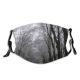 yanfind Denmark Winter Landscape Sky Tree Plant Branch Forest Natural Atmospheric Woodland Woody Dust Washable Reusable Filter and Reusable Mouth Warm Windproof Cotton Face