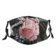 yanfind Winter Rose Plant Flower Frost Winter Freezing Poland Snow Polish Snow Dust Washable Reusable Filter and Reusable Mouth Warm Windproof Cotton Face
